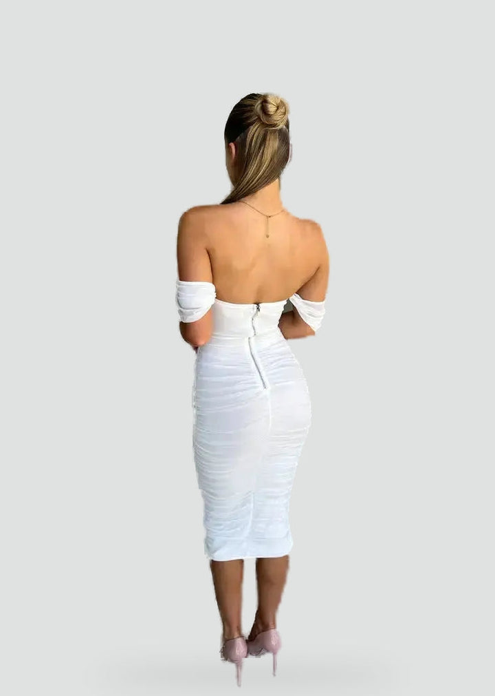 Damska Sukienka z Falbankami | Elegancka