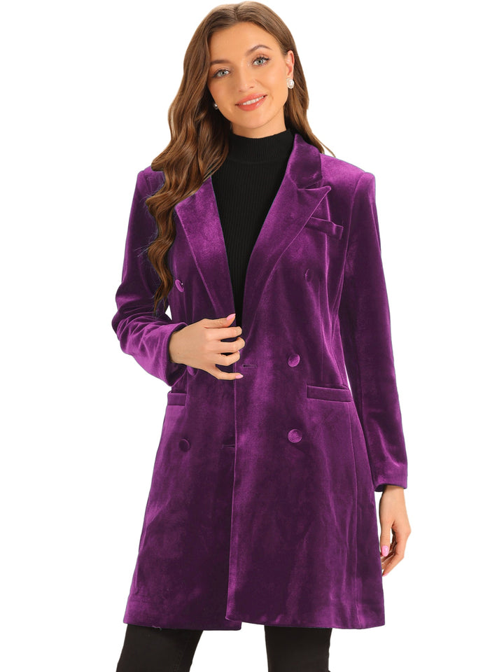 Damski Płaszcz Trencz Długi Zimowy | Dwurzędowy